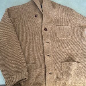 Tan wool cardigan